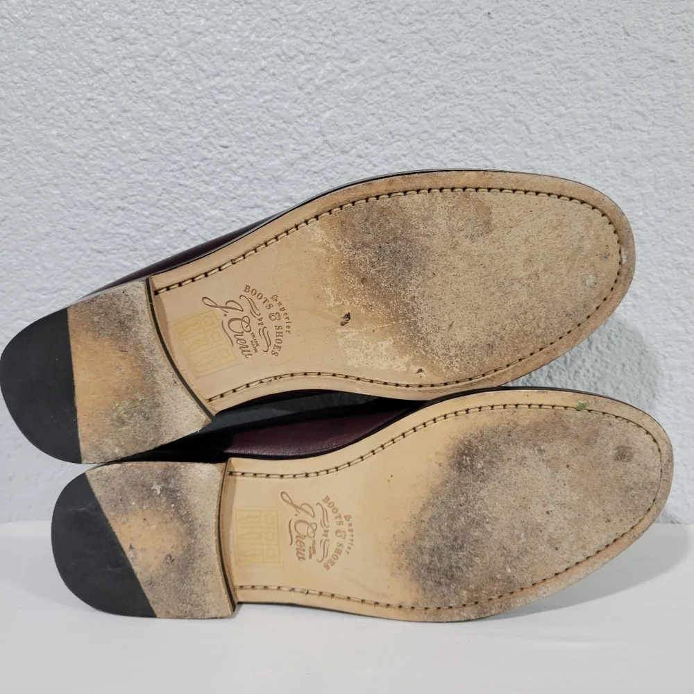 J CREW Camden kiltie tassel loafers in English leather, Sz 8.5